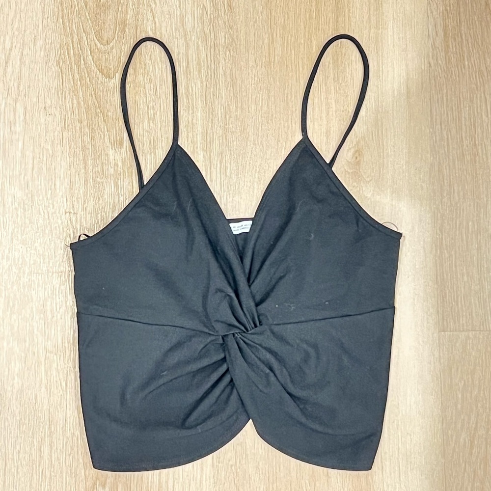 Zara Knotted Crop Tank Top